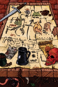 Adventures always begin with inaccurate cartography. dungeon_world_the_world_by_edmcd